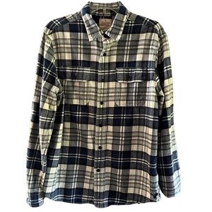 Heritage Flannel American Eagle Outfitters button down shirt cotton plai…